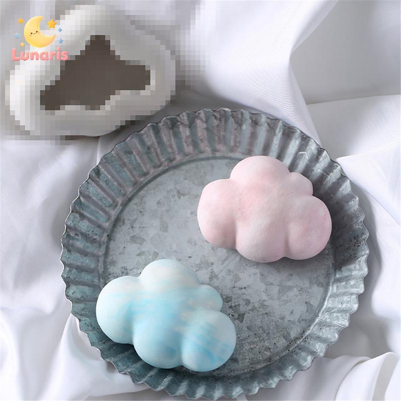 Lunaris 3D Nuvem Forma Molde De Silicone De Chocolate Mousse Fondant Cubo Pudim Doces Novo