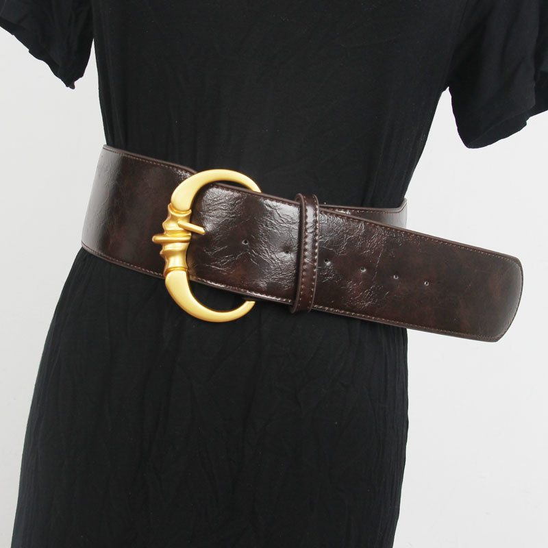 Novo cinto largo nicho luz luxo Retro cinto vestido cintura estreita mais magro olhar cinto com terno saia ins