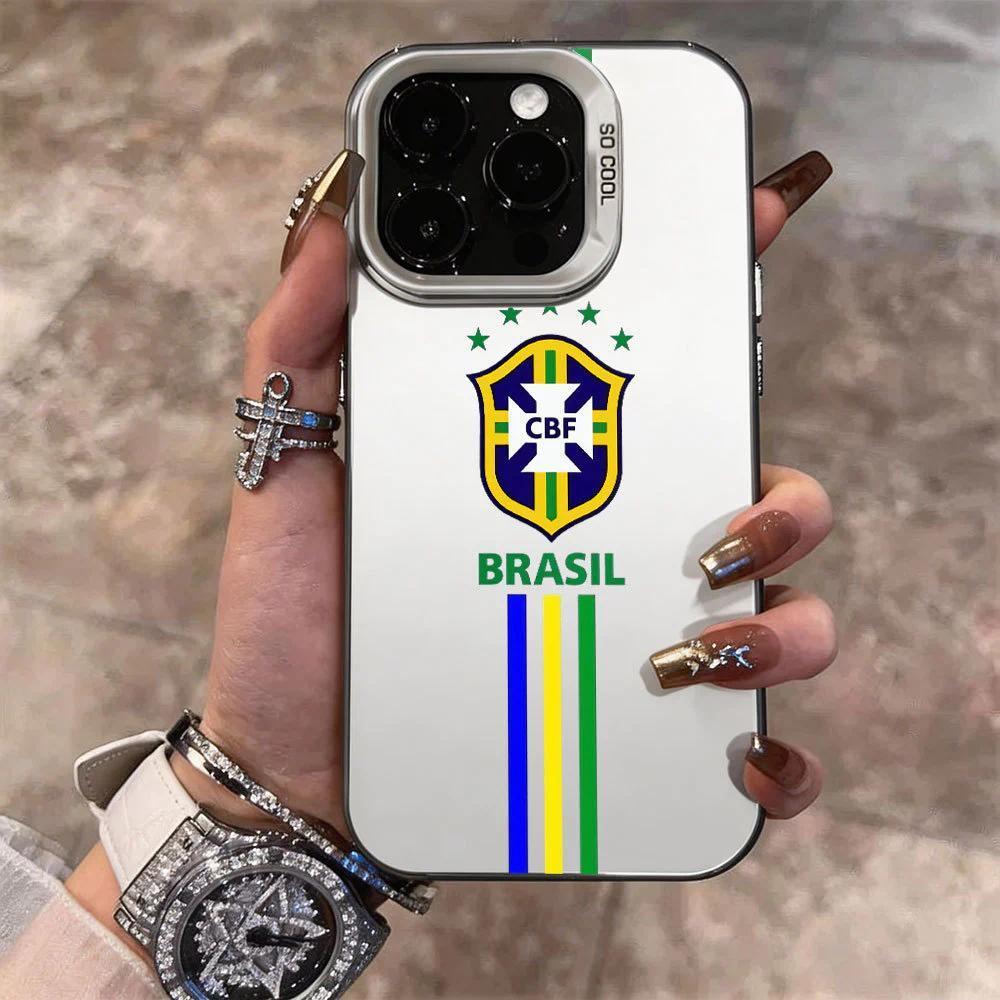 Capa Da Seleção Nacional Brasileira Para iPhone 11 12 13 14 15 16 17 Air Pro Max XR 7 Plus