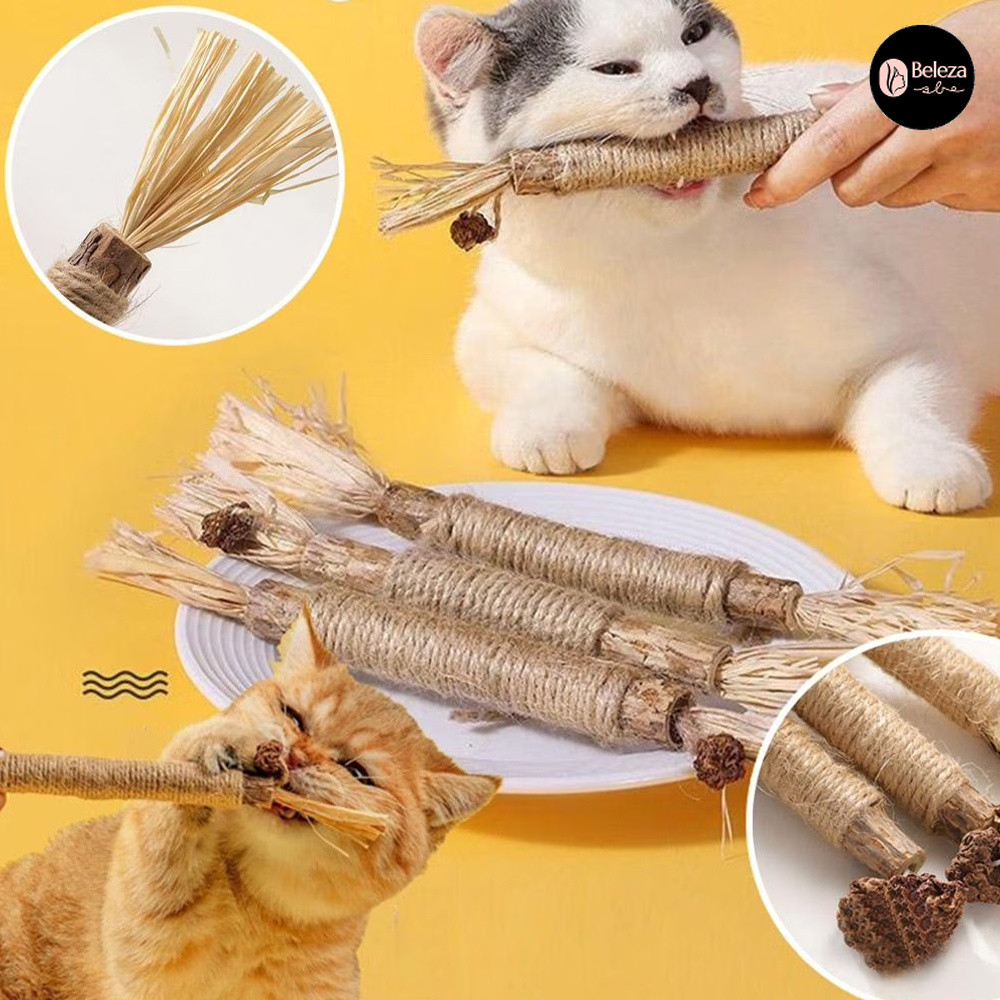 Higiene Bucal para Gatos com Palito Natural de Roer