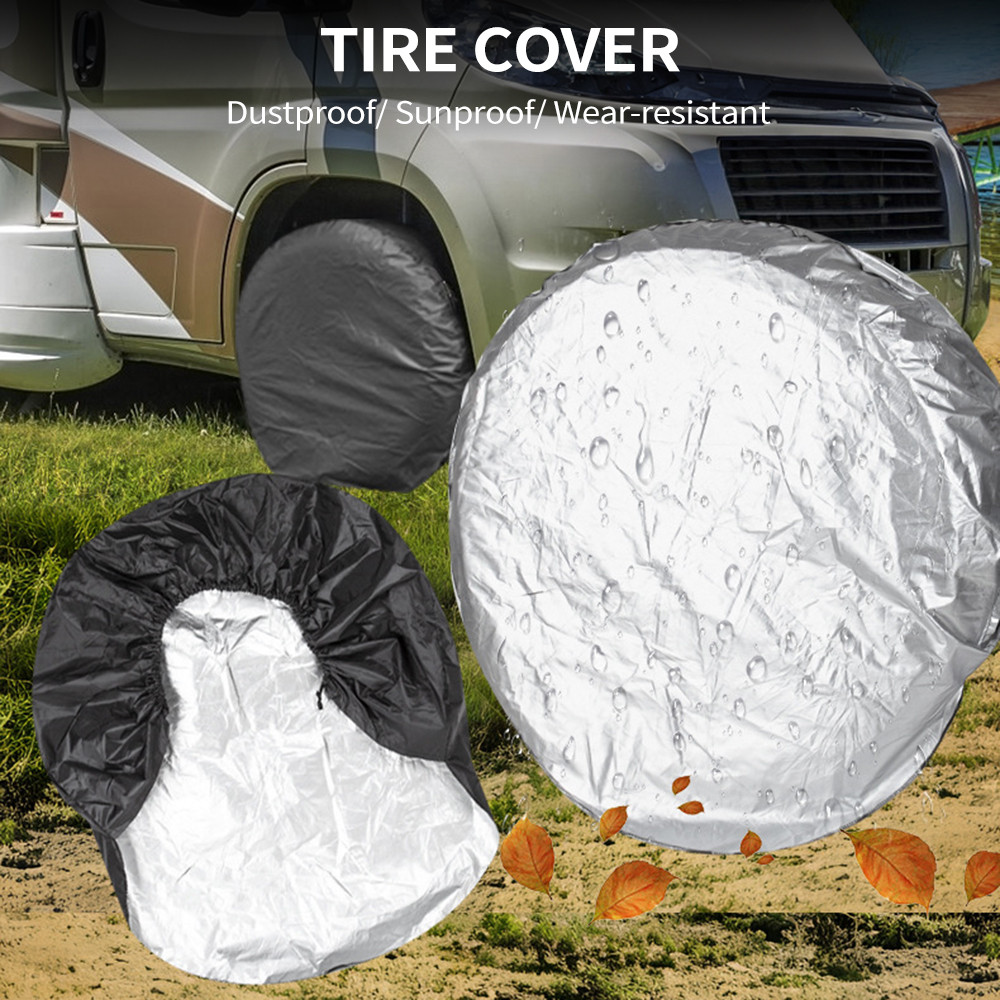 Shkalacar Capa de roda de pneu sobressalente para carro caminhão SUV trailer trailer universal à prova d\'água capas à