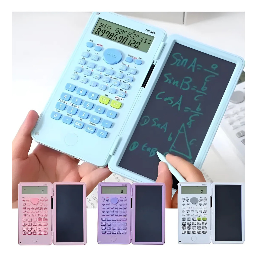 Calculadora Cientifica C/ Lousa Digital P/ Escola Faculdade Trabalho C/ 240 Funçoes Portatil