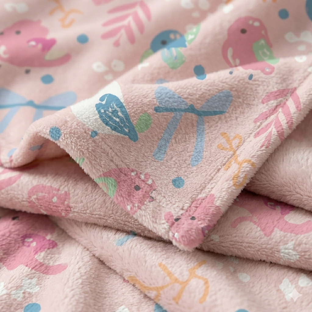 Manta Microfibra Infantil Macia Cobertor Menina — imagem 2 de 2