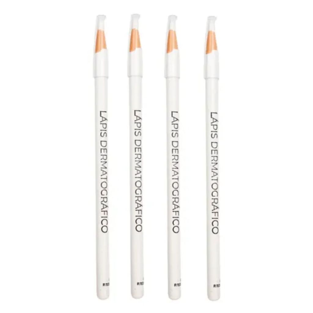 4 Lapis Dermatografico Sobrancelha Branco Bella Femme