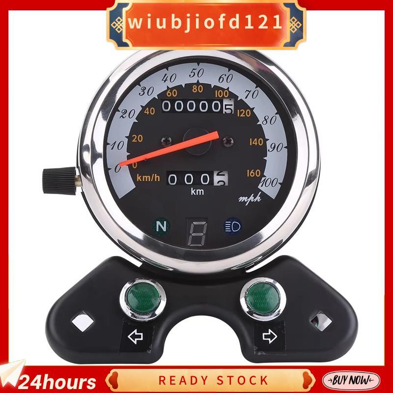 Universal Para GN125 TU250 Retro Motocicleta Velocímetro Medidor Odômetro Instrumentos De Modificação Retrátil