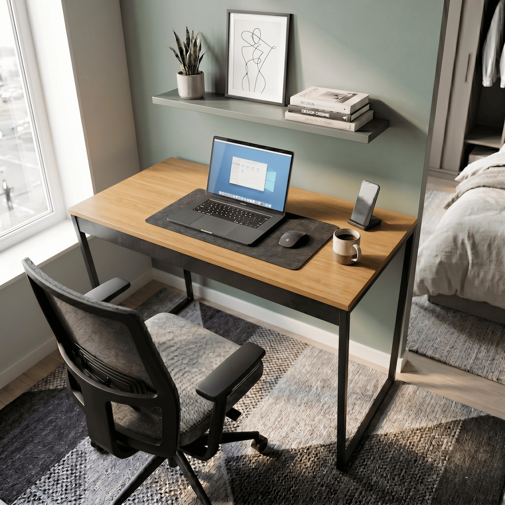 Mesa Prática p/ Computador Home Office Notebook Escritório Estilo Industrial