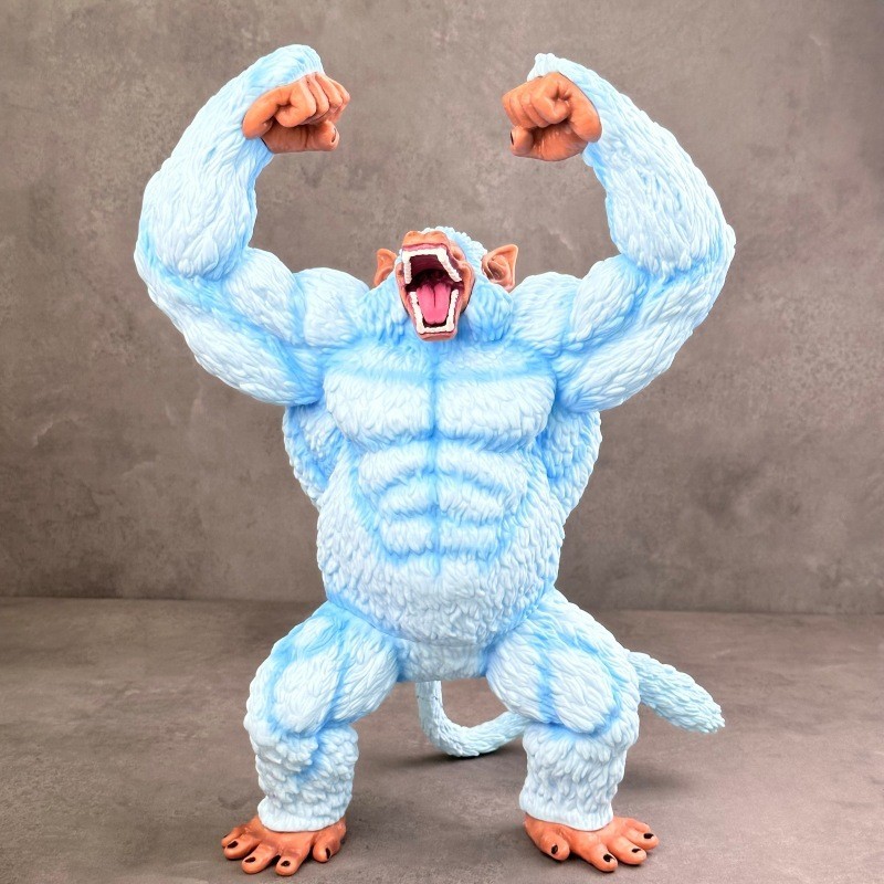 Dragon Ball Golden Grande Macaco Vegeta Grande Macaco Marrom Branco Azul Grande Macaco Gorila Figura Ornamento Modelo