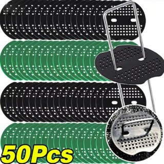 50/30/20 Unidades Arruelas De Estacas De Solo De Jardim Com Furo Duplo-Almofadas De Lona Fixas Para Gramado Barraca De Q