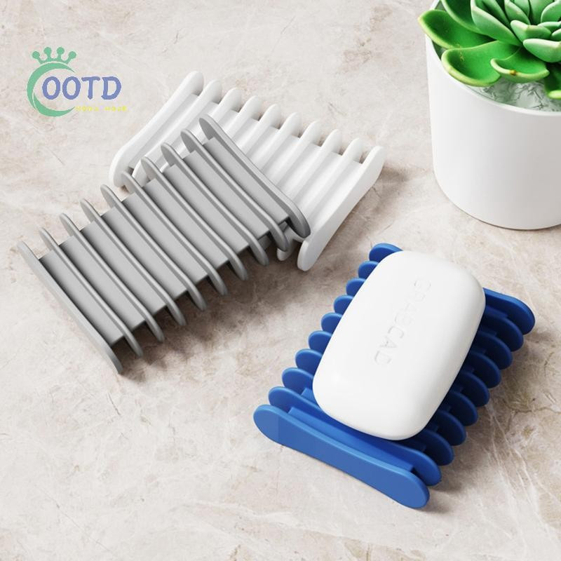 Moda de Hoje: Perfeito, inovador, fácil de limpar, silicone de alta qualidade, drenagem automática, saboneteira e suport
