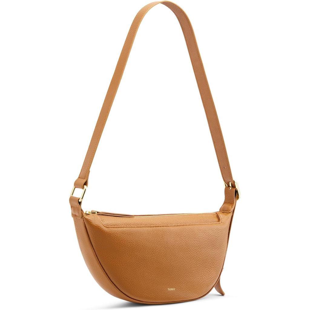 Bolsas Transversais de Couro Kattee para Mulheres, Pequena Bolsa Tiracolo, Bolsas de Ombro Femininas com Alça Ajustável
