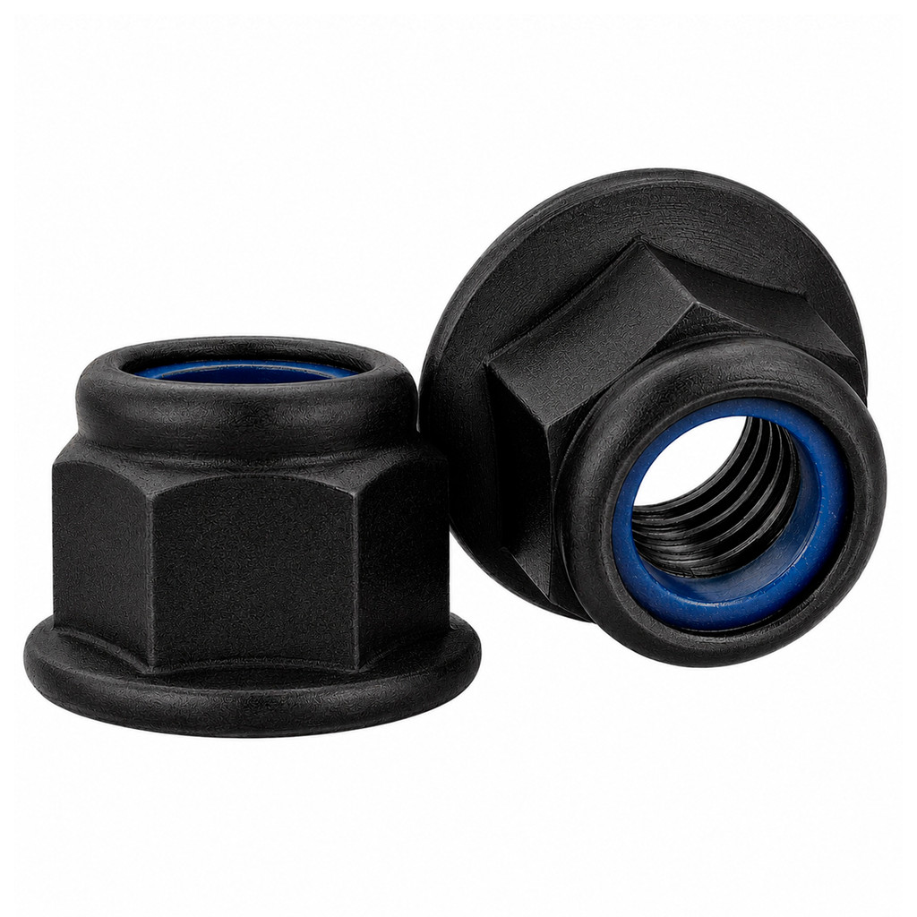 PORCA AUTO TRAVANTE M14 FLANGE. PARLOCK MB-1,50 GEOMET BLACK