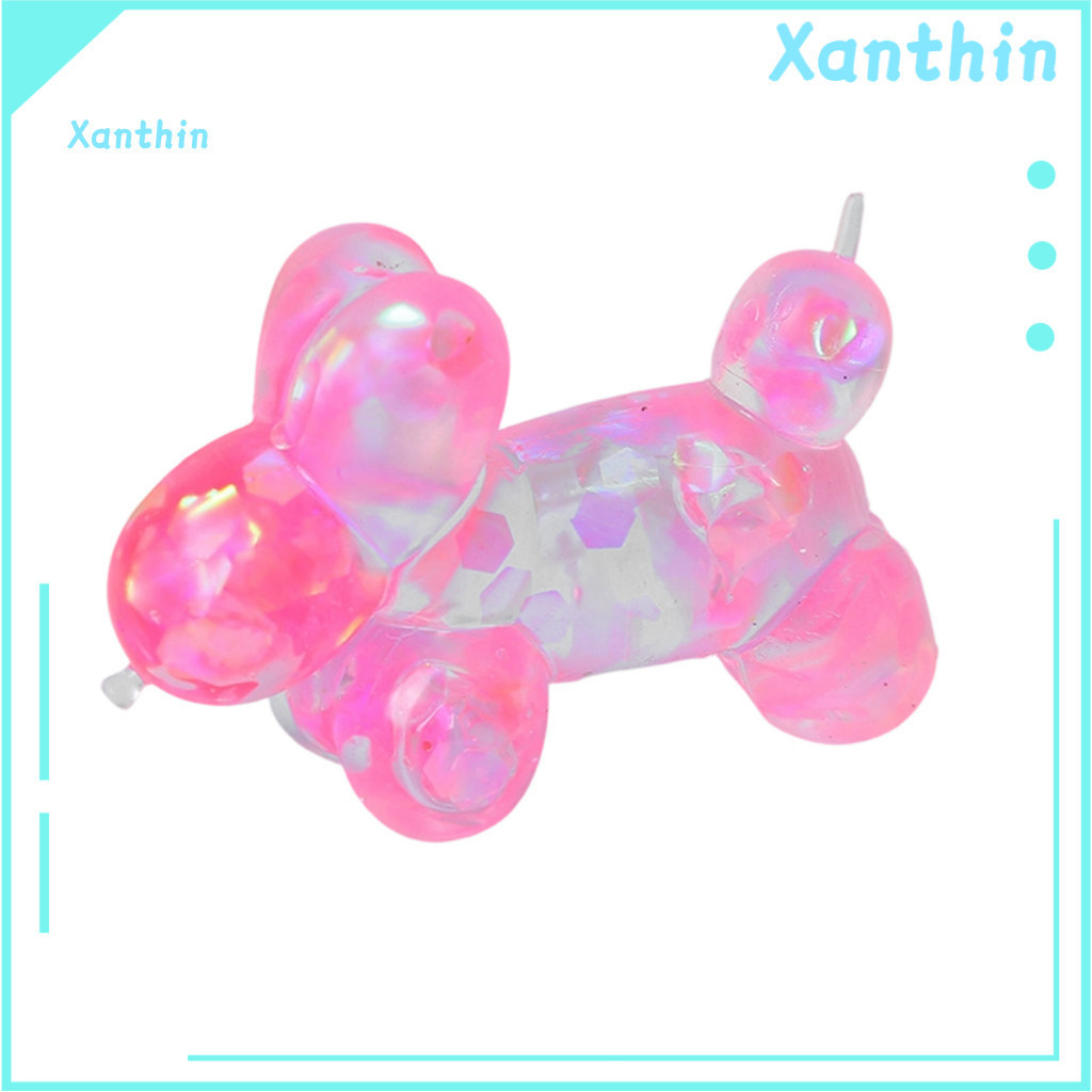 Non-toxic Squeeze Toy Soft Silicone Balloon Dog Stress Relief – Slow Rebound Fidget for Kids Adults Portable Cute Squi