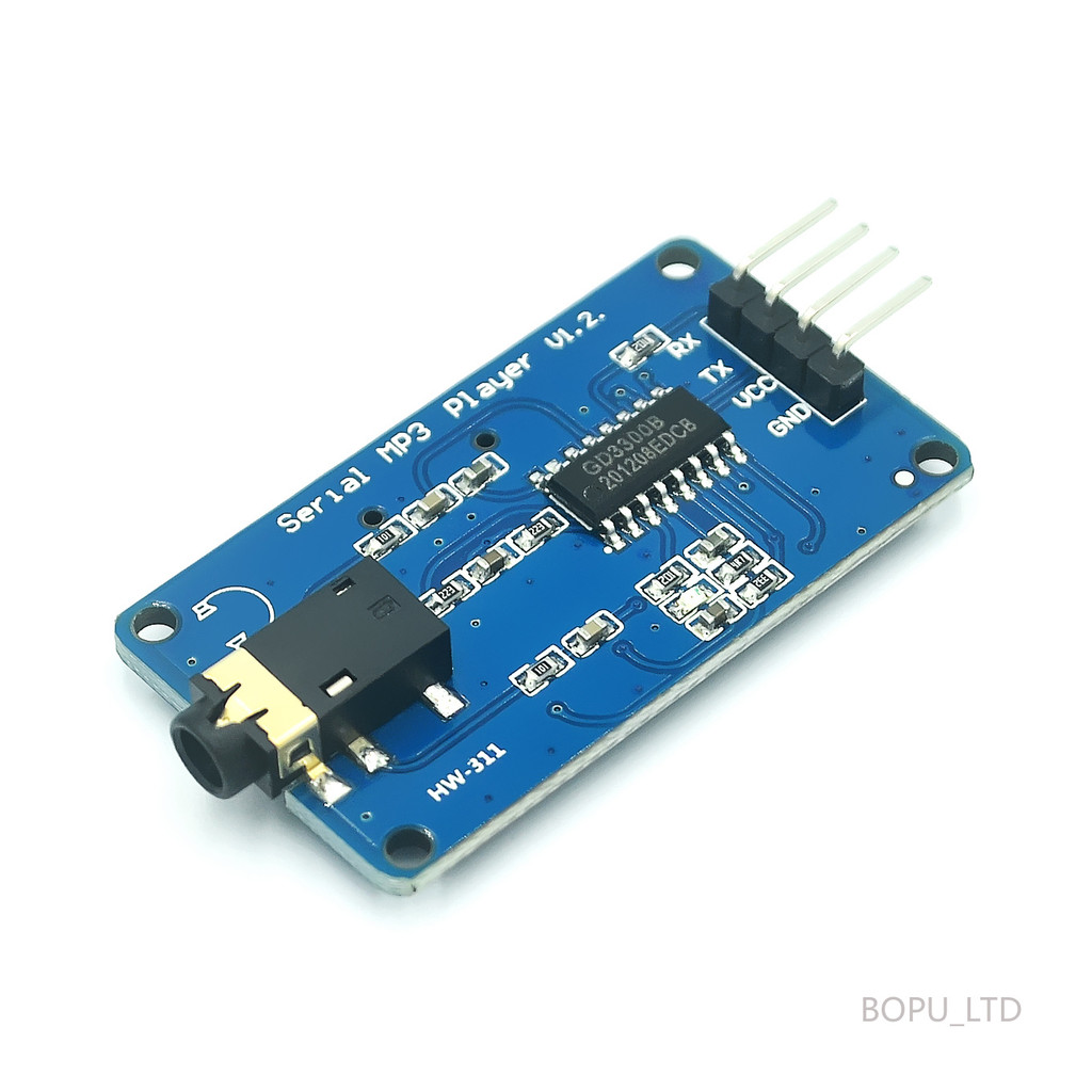 YX6300 YX5300 UART TTL Controle Serial 3.2-5.2V Módulo Leitor De Música MP3 Suporte Micro SD