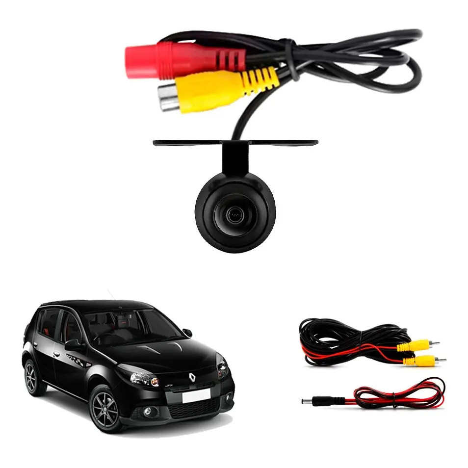 Camera De Ré Borboleta Hd Renault Sandero 2012 2013 2014