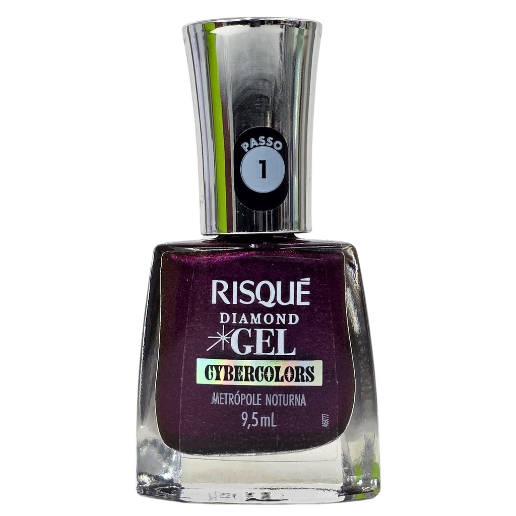 Esmalte Cybercolors Metrópole Noturna Diamond Gel Risque 9,5ml