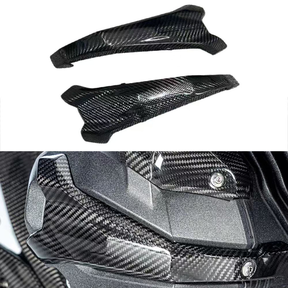 Acessórios decorativos em fibra de carbono para motocicleta BMW R1300GS 2024-2026, capa protetora para cilindro do motor