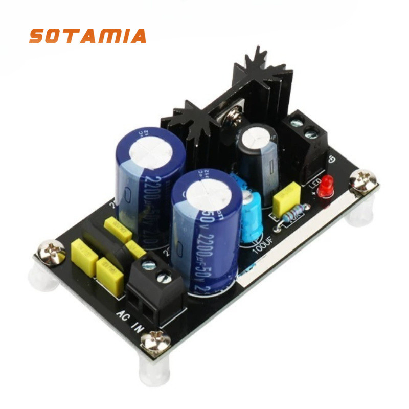 SOTAMIA LM317 Placa De Fonte De Alimentação Regulada Ajustável AC Para DC Filtro Retificador Regulador Linear 1.25-37V A