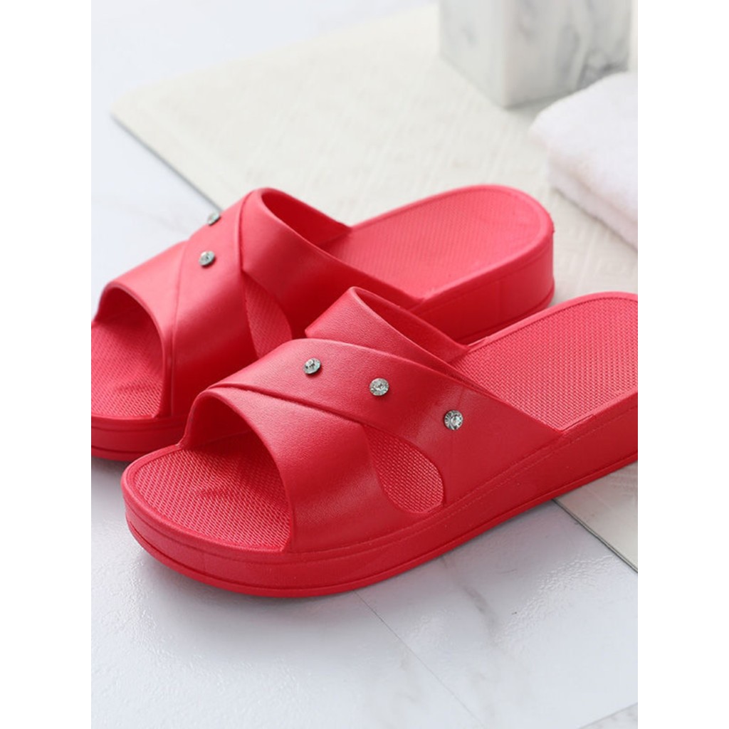 Novo estilo mãe sandálias chinelos feminino verão Casual Popular salto de meia-idade idosos senhoras chinelos ao ar livr