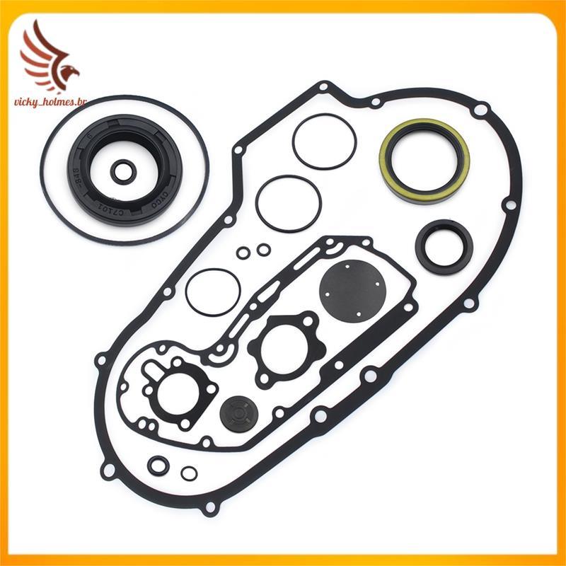 [vicky_holmes.br] Kit De Junta Da Tampa Primária Embreagem Para Sportster 1200 XL H1200 1989-2003 Acessórios Motocicleta