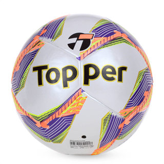 Bola Topper Futsal Dominator Pro Branco Laranja e Roxo - Único