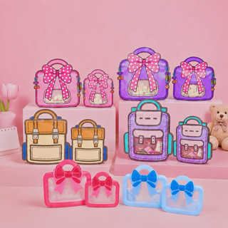 10 Sacos Embalagem Lembrancinha Aniversário Estilo Mochila e Bolsa com Laço Fofo  lsg YH8…