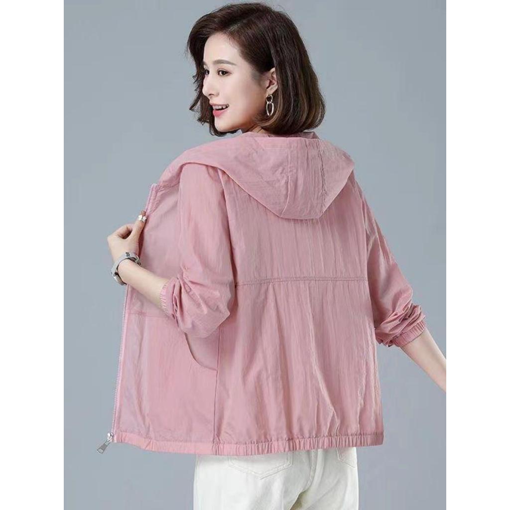 Protetor solar roupas femininas 2025 verão novo estilo mãe roupas de meia-idade idosos protetor solar roupas de manga co