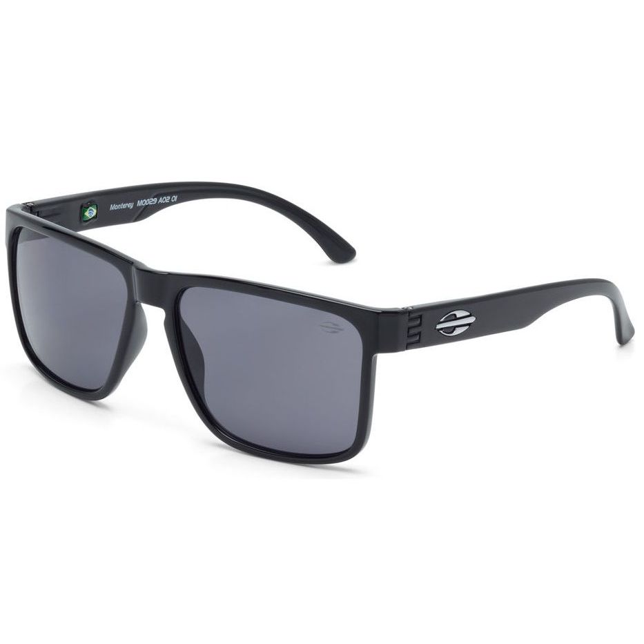 Óculos Solar Mormaii Monterey M0029a0201 - Preto Brilhoso - Lente Cinza