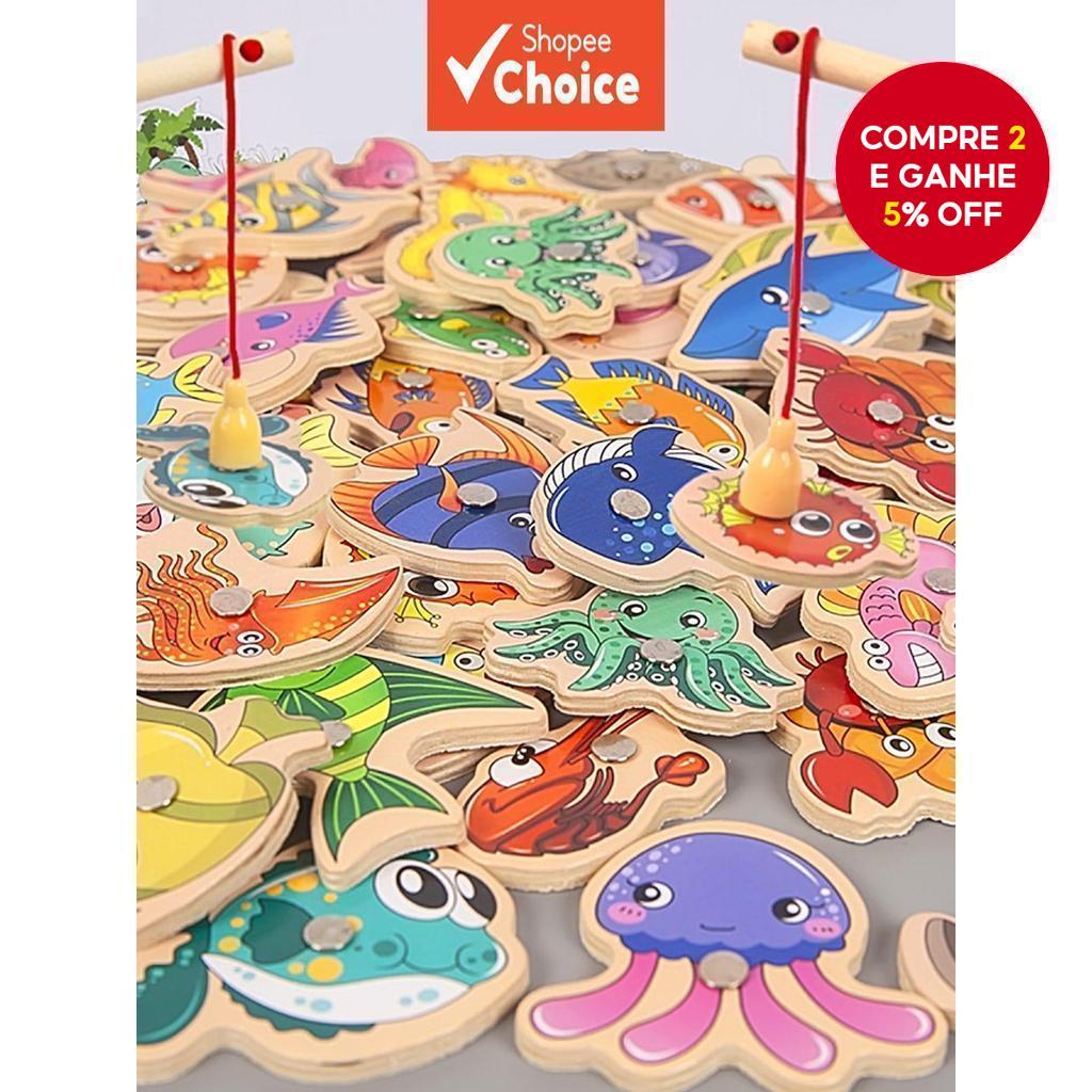Brinquedo De Jogo De Pesca Magnética Para Crianças De 1 A 3 Anos, Aprendizagem Educacional Precoce