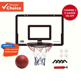 Crianças transparente placa de basquete dobrável suporte de basquete pendurado placa de basquete Indoor tiro br