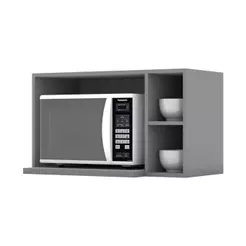 Nicho para Cozinha Suporte p/Microondas Americana 80x44cm Cinza - Henn