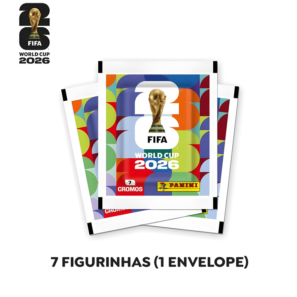 Envelope de Figurinhas Copa do Mundo FIFA 2026 Panini (7 figurinhas)