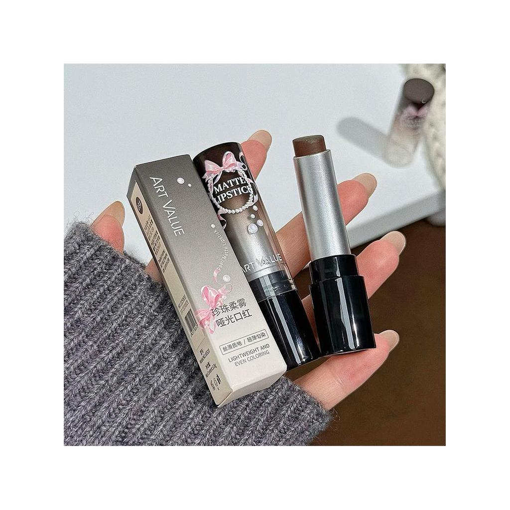 ArtValue New Pearl Soft Matte Batom Light Face Velvet Batom Cor Marrom Batom Branqueador