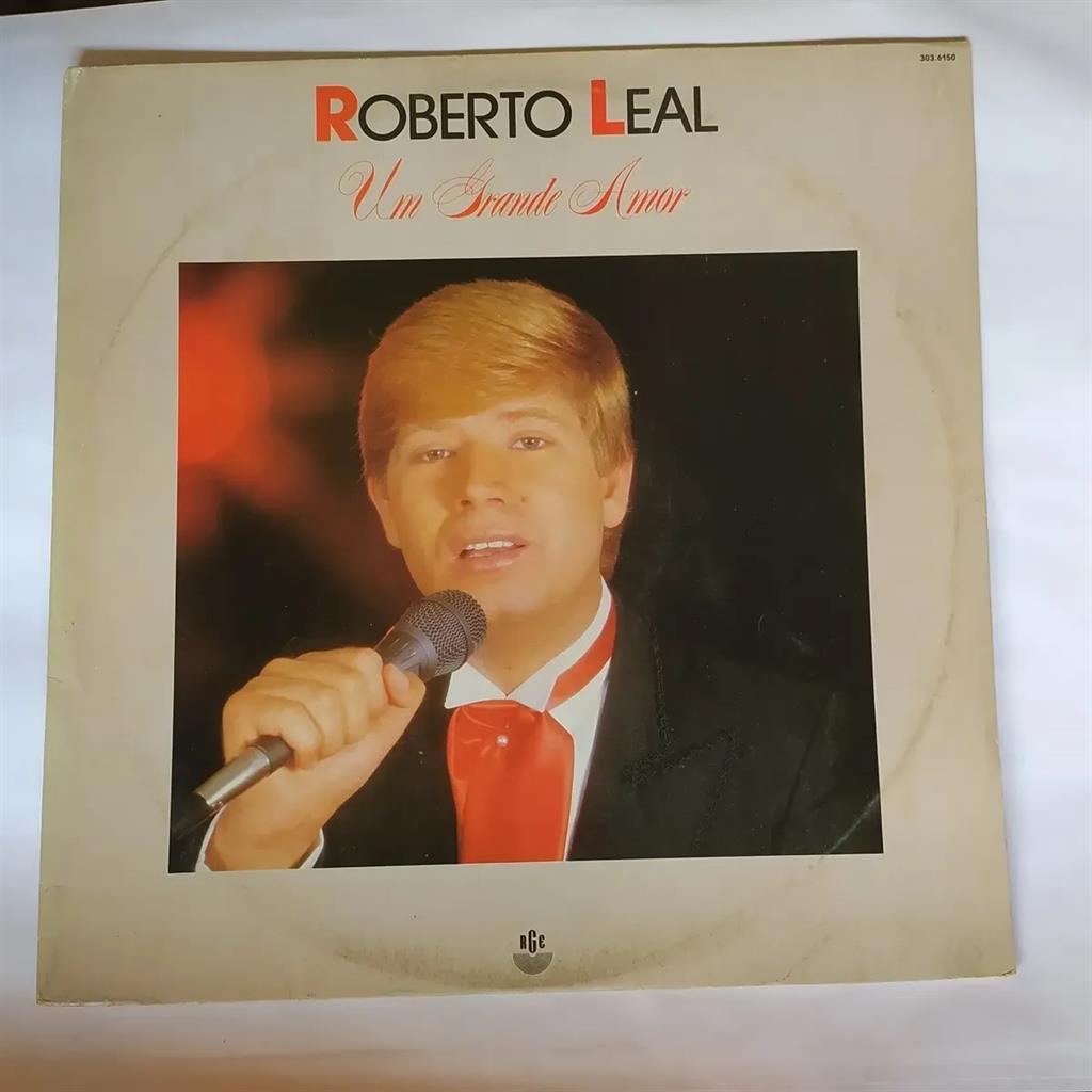 LP DISCO VINIL ROBERTO LEAL UM GRANDE AMOR- USADO autor ROBERTO LEAL