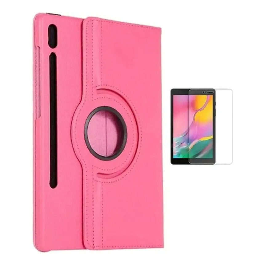 Capa E Película Para Galaxy Tab S7 Fe T735 12,4  Rosa