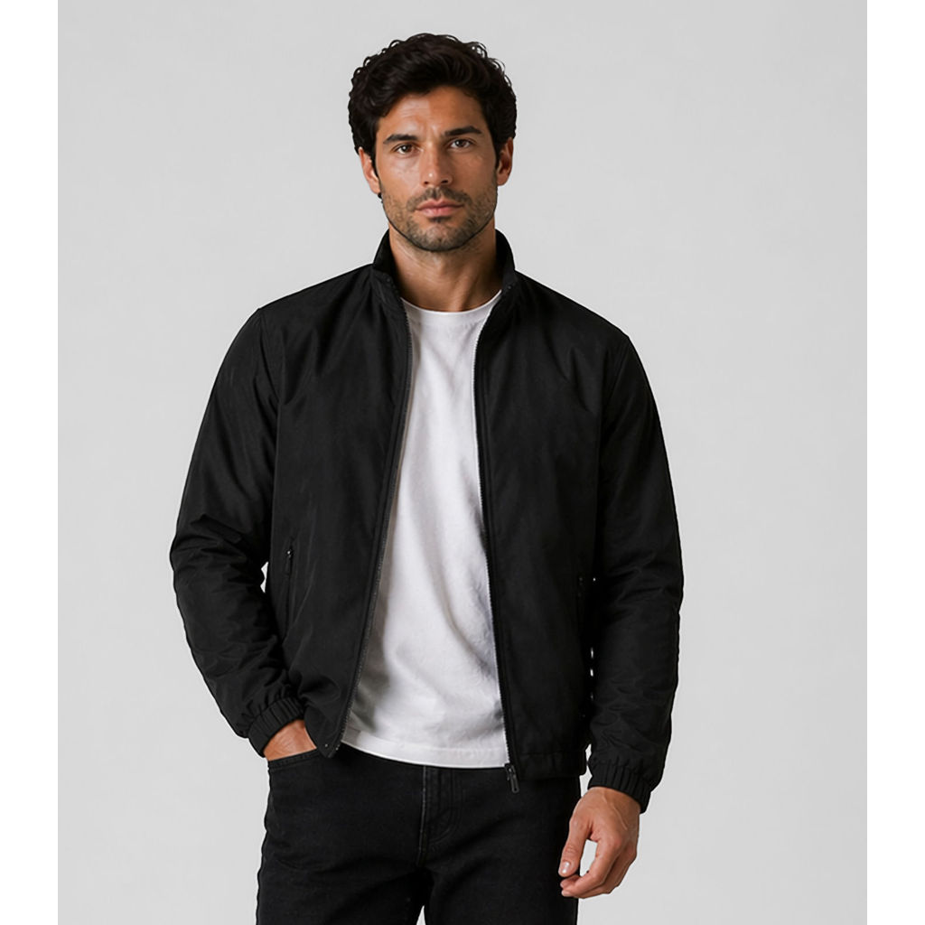 Jaqueta Masculina Forrada Em Nylon Sea Surf Preto