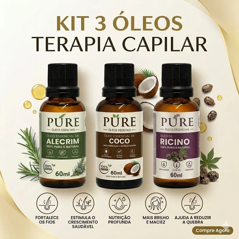 Transforme Seus Fios: Kit Capilar por R$10,90! 🌿