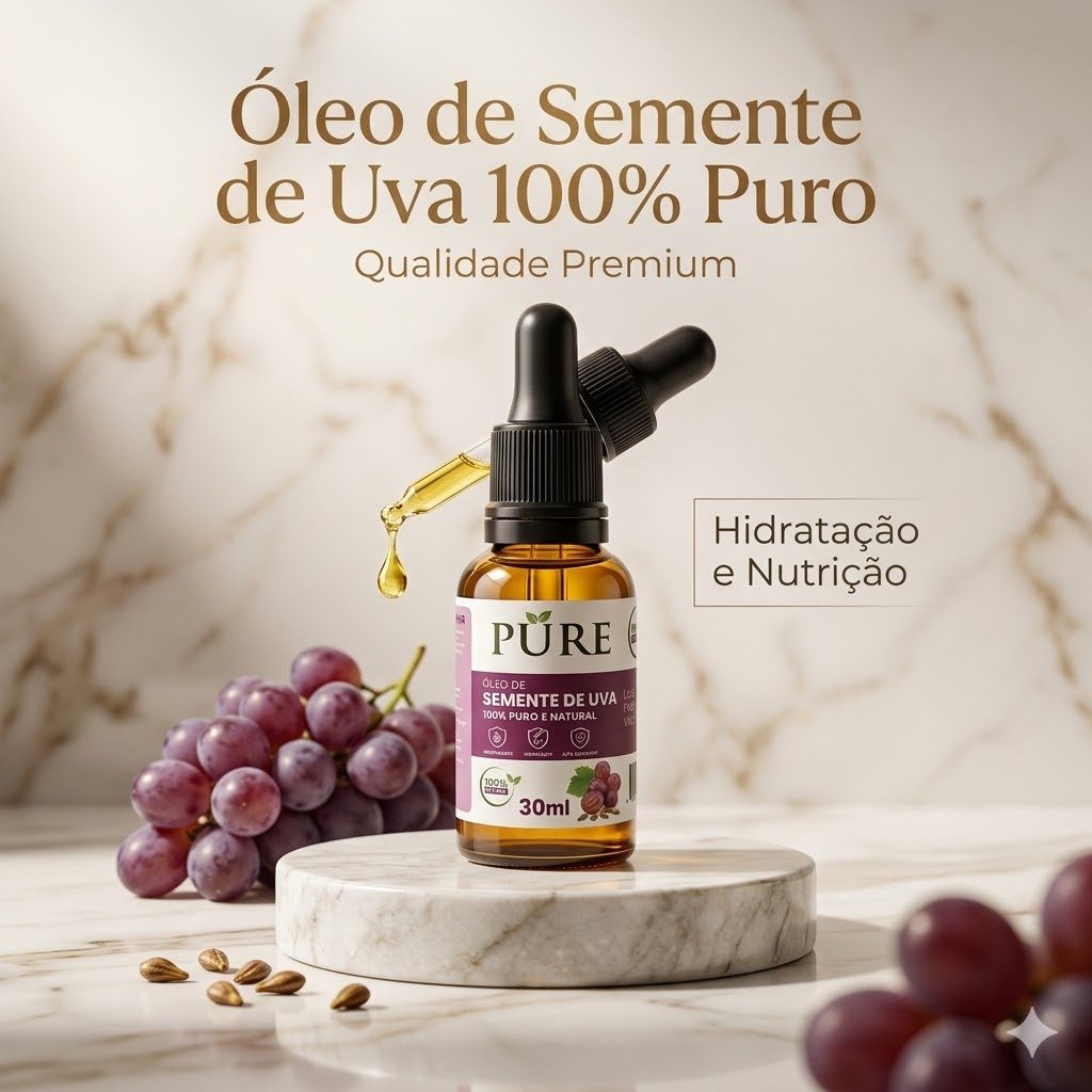 Óleo Vegetal Semente De Uva Via Aroma - 30ml