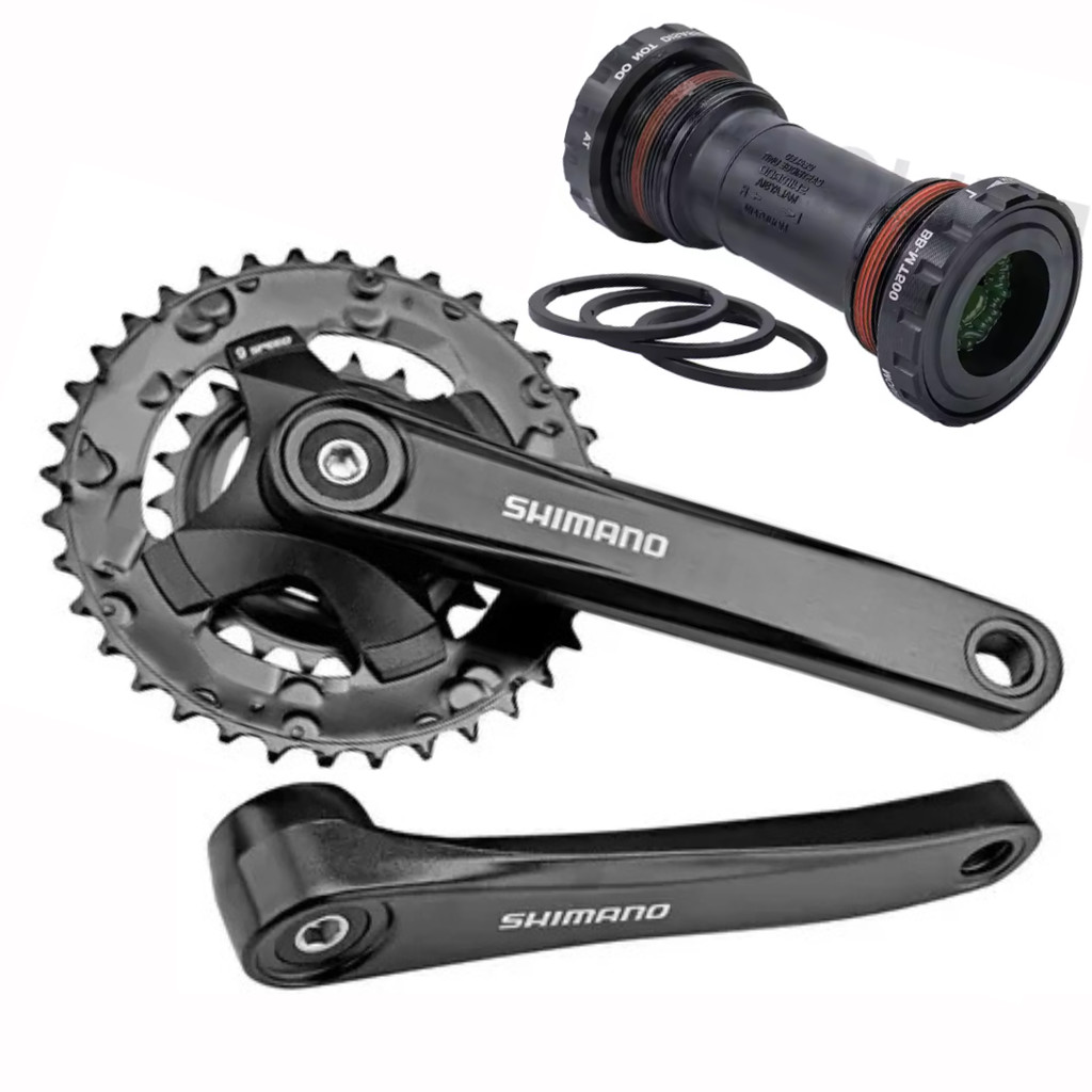 Pedivela Bicicleta Shimano + Movimento Central Hollowtech Para Alivio, Acera, Altus e Deore