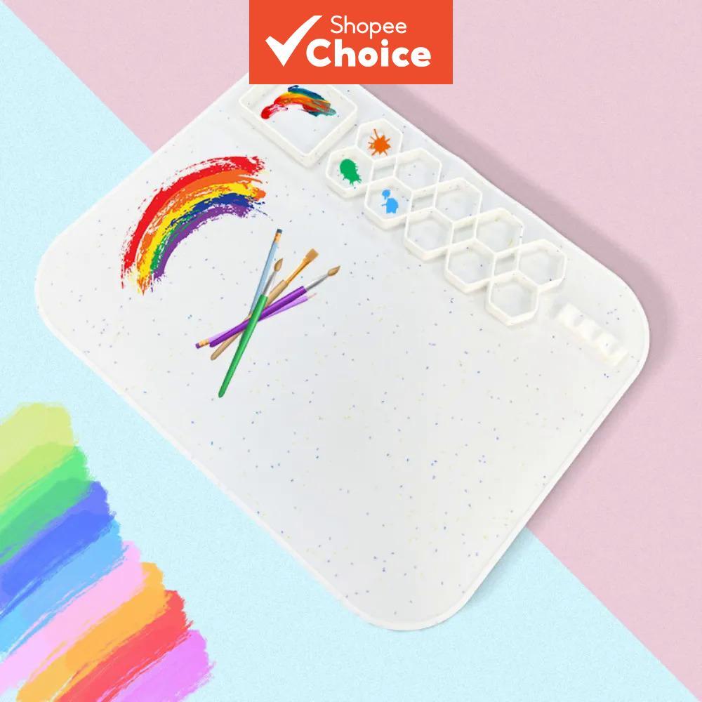 Tapete de Pintura de Silicone Antiderrapante para Crianças & Desenho, Quadro de Pintura a Óleo Multifuncional