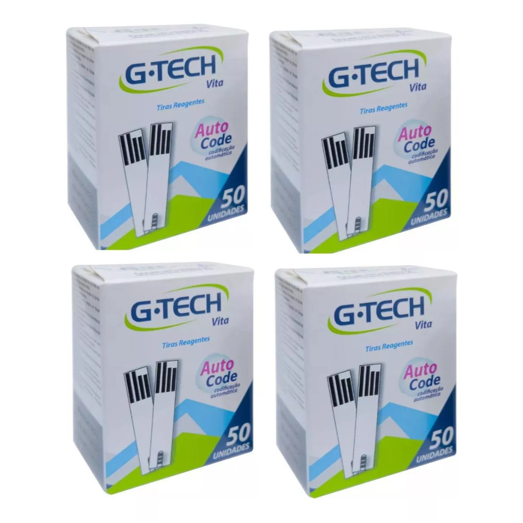 TIRA GLICEMIA G-TECH VITA KIT COM 200 TIRAS