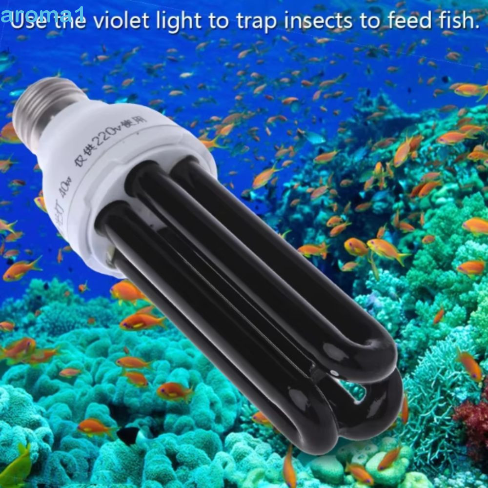 Luz Fluorescente Ultravioleta AROMA1 , Lâmpada UV De Roxa Preta 220V Germicida CFL