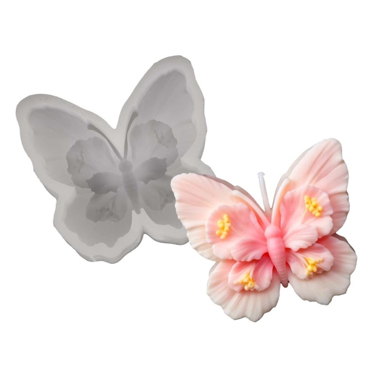 YOIOI 3D Borboleta Flor Forma Moldes De Silicone Máquina De Lavar Louça Geladeira Segura Para Artesanato