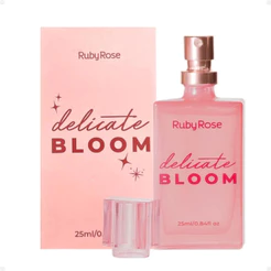 DESODORANTE COLÔNIA DELICATE BLOOM RUBY ROSE 25ML FLORAL FRUTADO