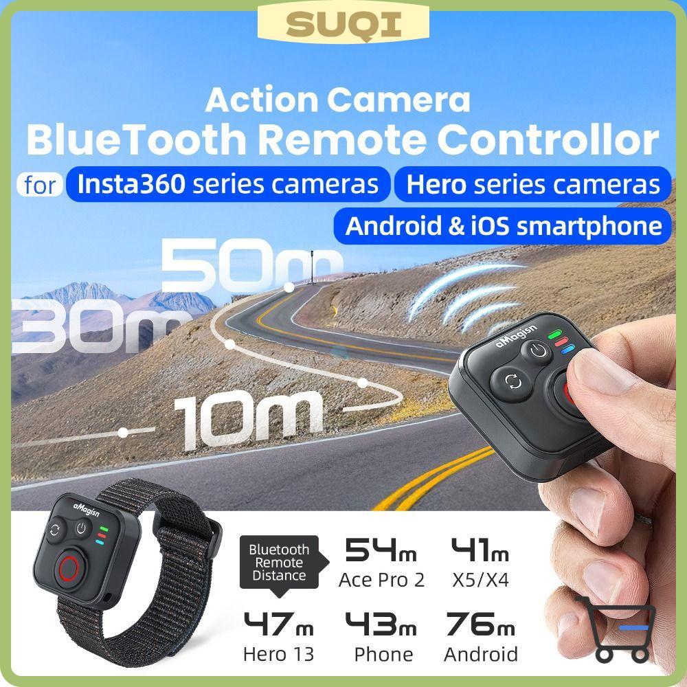 Controle Remoto Bluetooth SUQI , À Prova D'água , Para Insta360 X5/X4/AcePro 2/DJI Action 5