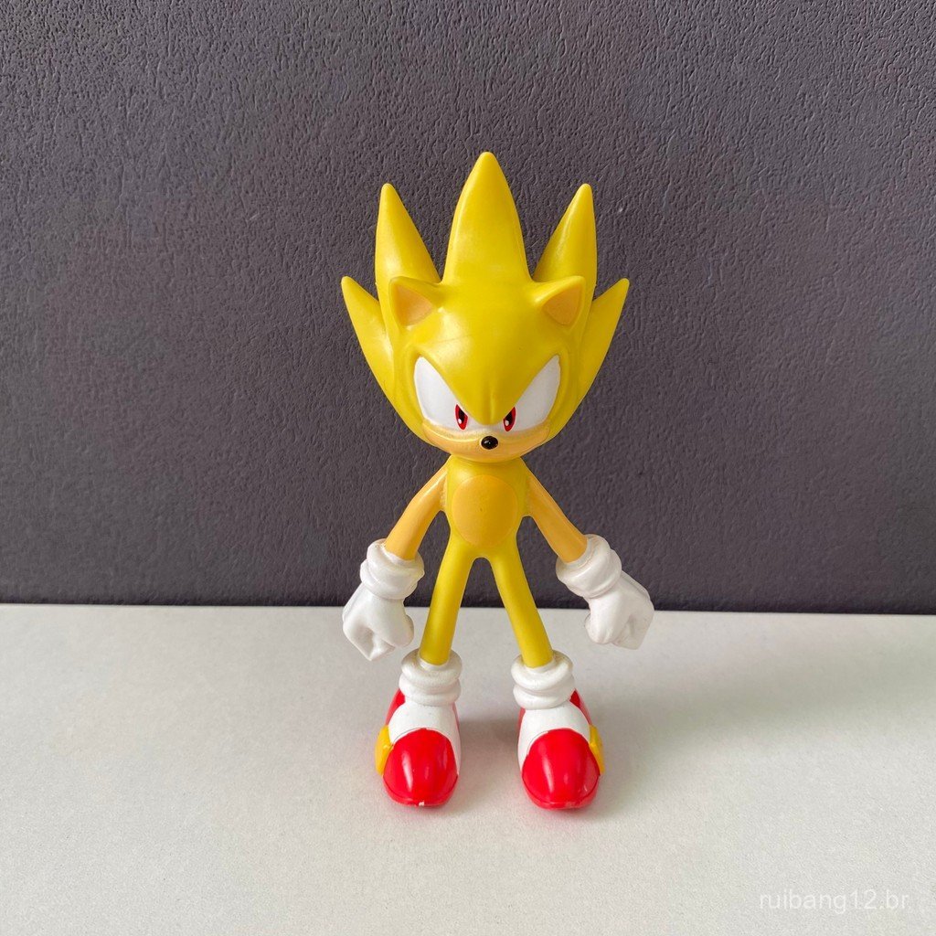 Nova figura solta SEGA Super Sonic Sonic Wire Man, figura de ação colecionável, brinquedo para presente M8BW