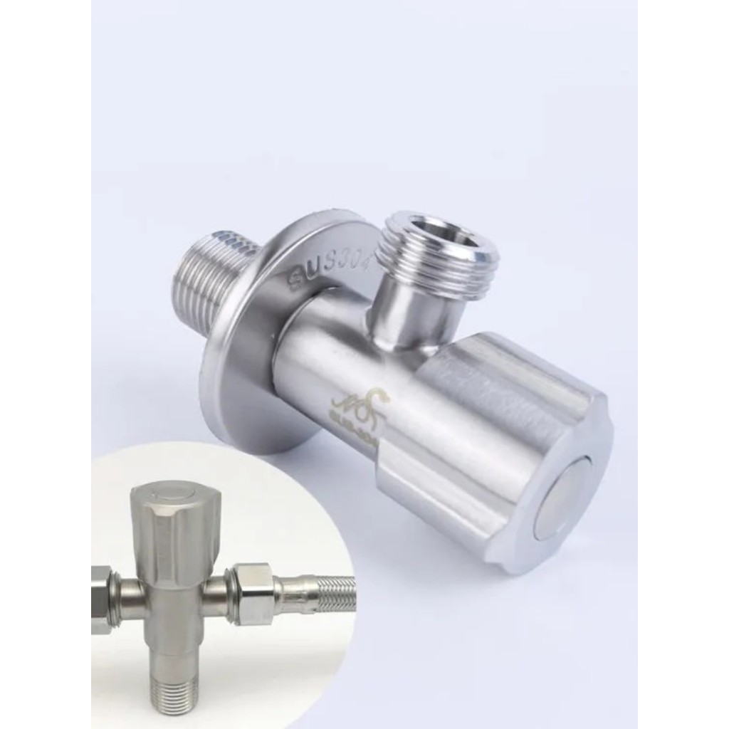 Válvula de interruptor escovada de aço inoxidável 304, um em dois para fora, um ponto, dois, 4 pontos, válvula angular d