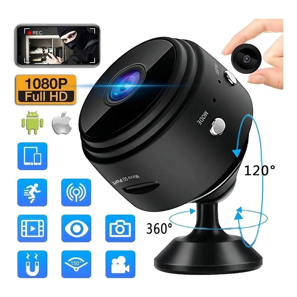 Mini Câmera Ip A9 Visão Noturna Espiã Gravador Voz E Imagem