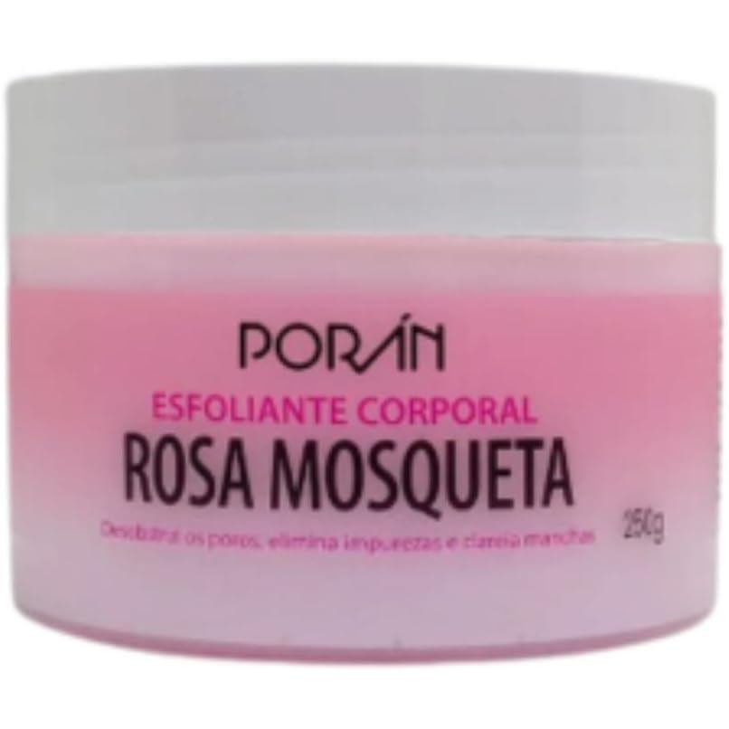Esfoliante Corporal Poran Rosa Mosqueta - Pele Macia, Sedosa e Hidratada - 250g - PR57