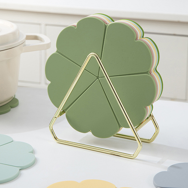 Tapete de Silicone Floral Resistente ao Calor, Tapete de Mesa Criativo Nórdico, Tapete Doméstico, Tapete para Copos, Tap