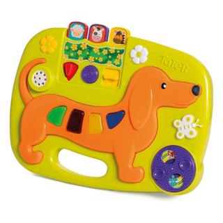 Cãozinho Musical Bebê 5 Melodias Painel Interativo